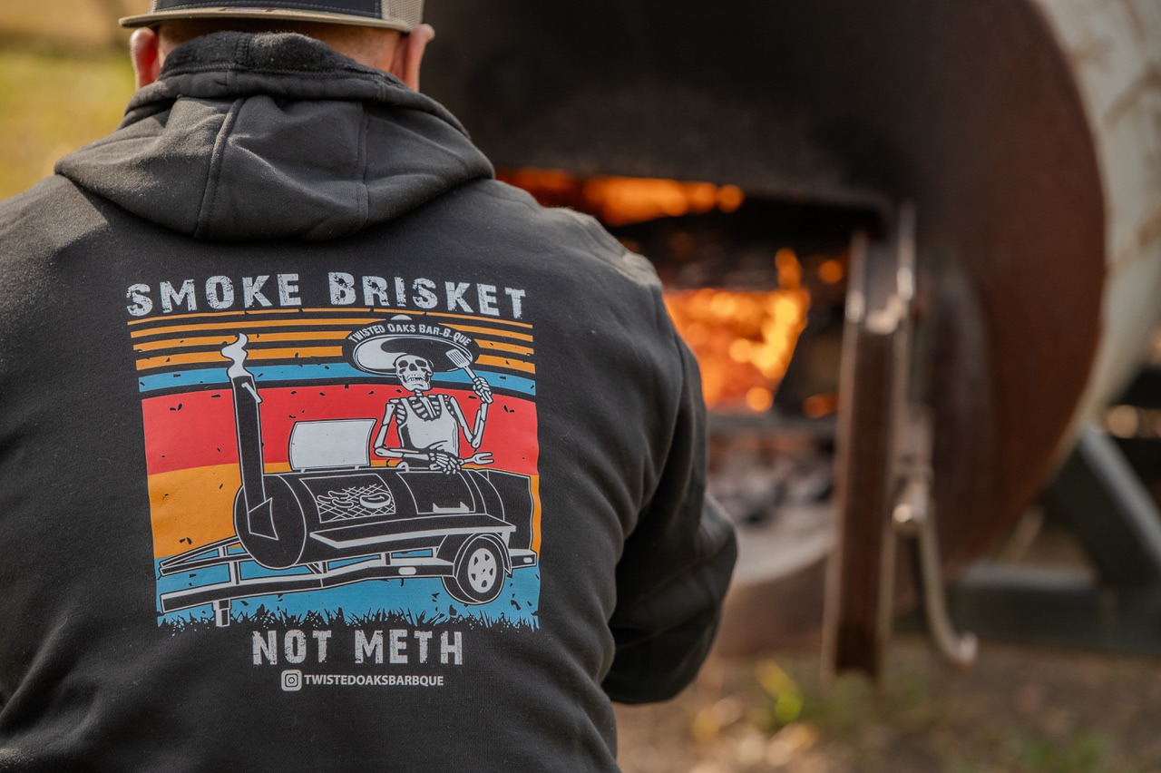 Man grilling some meat